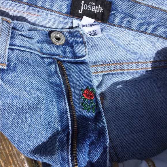 Vintage Denim - 🌹  High Mom Jeans For Joseph Wedge  Sexy Vintage Cut Sz 26